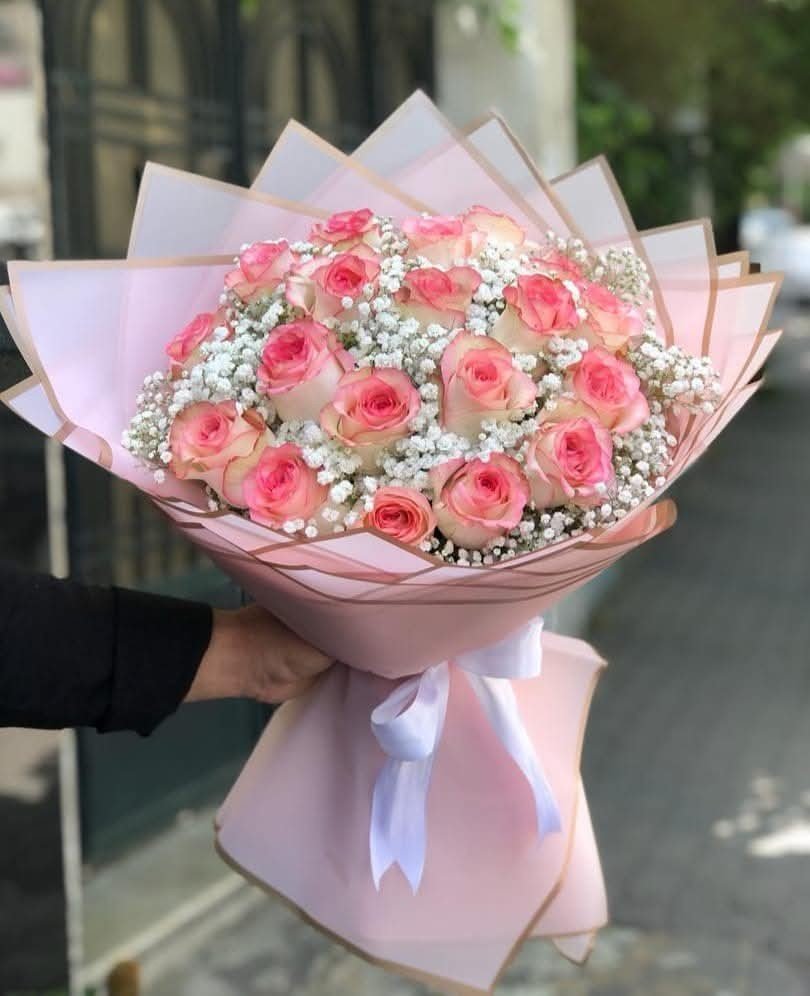 باقة ورد زهري